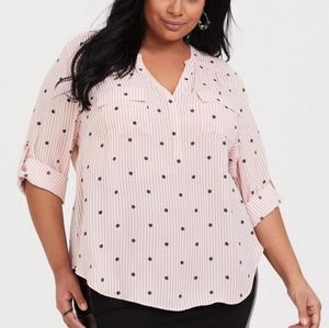 Harper Georgette Pullover 3/4 Sleeve Blouse